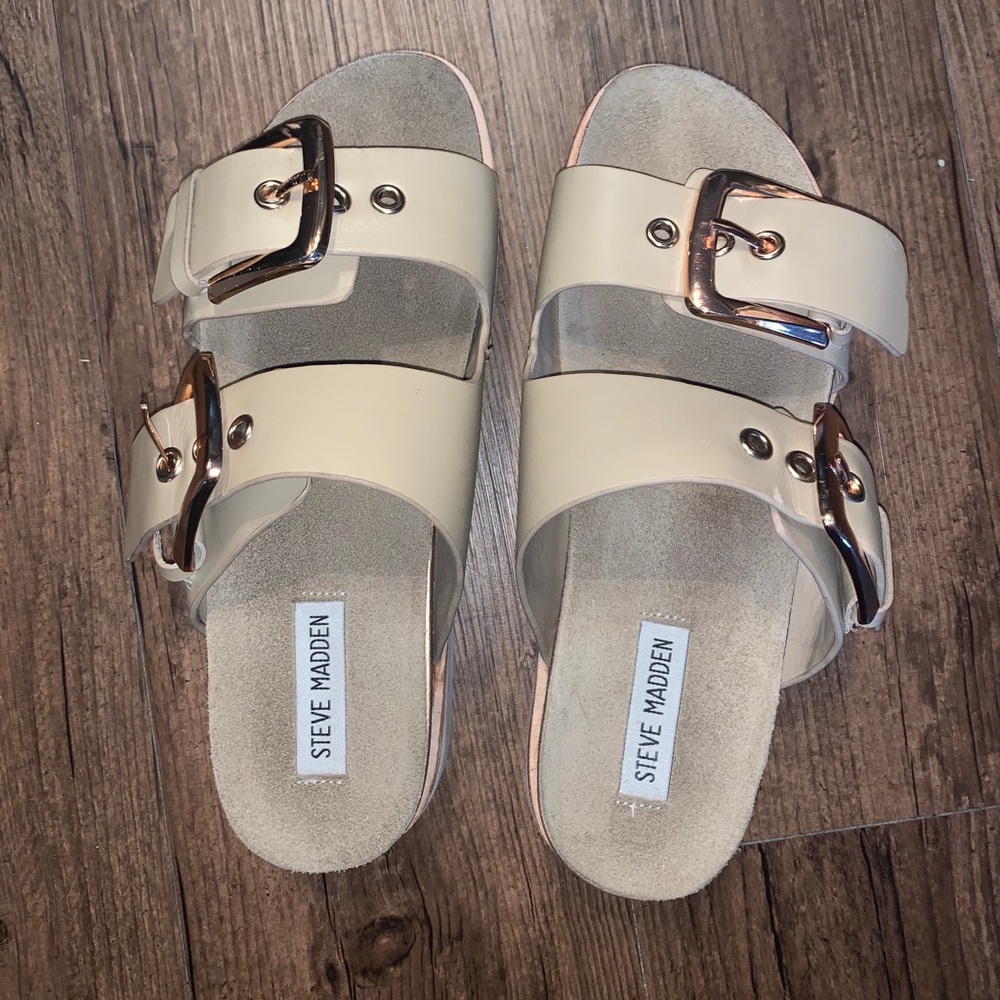Steve Madden Beige Sandals